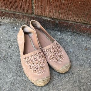 Vince Camuto | pink jeweled espadrilles